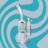 12 Inch Bent Neck with Double in Line Shower Percs