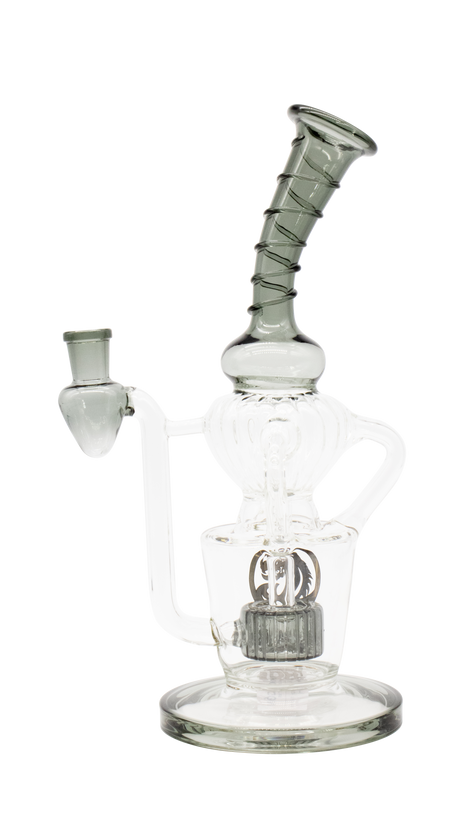 Dragon Platinum Glass Water Pipe - Premium Smoking Piece