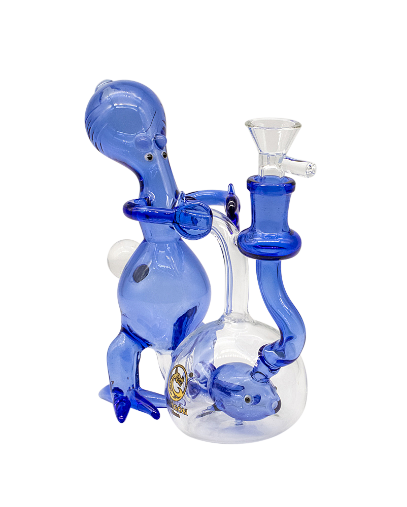 Dragon Glass Pipe composed of  Blue Creature!