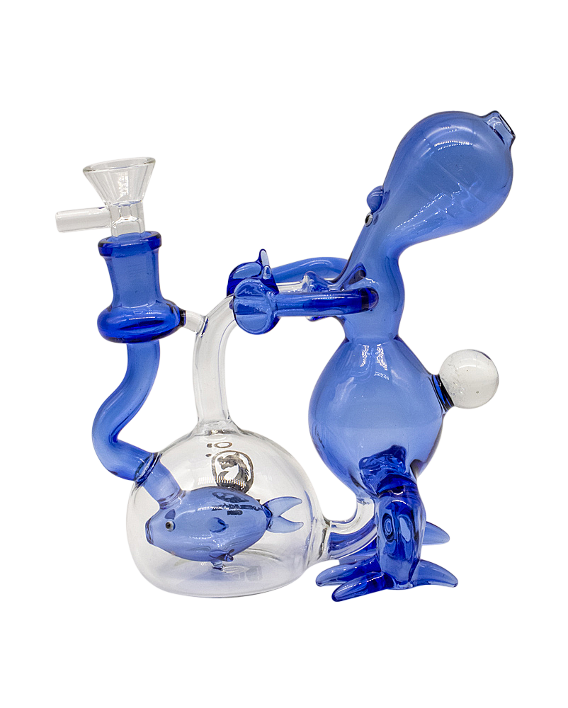 Dragon Glass Pipe composed of  Blue Creature!