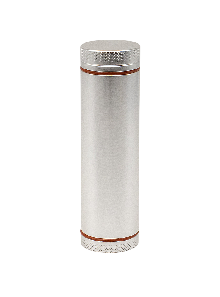 Metal Dugout With Grinder And Chillum