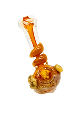 Glass Hand Pipe Fumed Marble Spoon