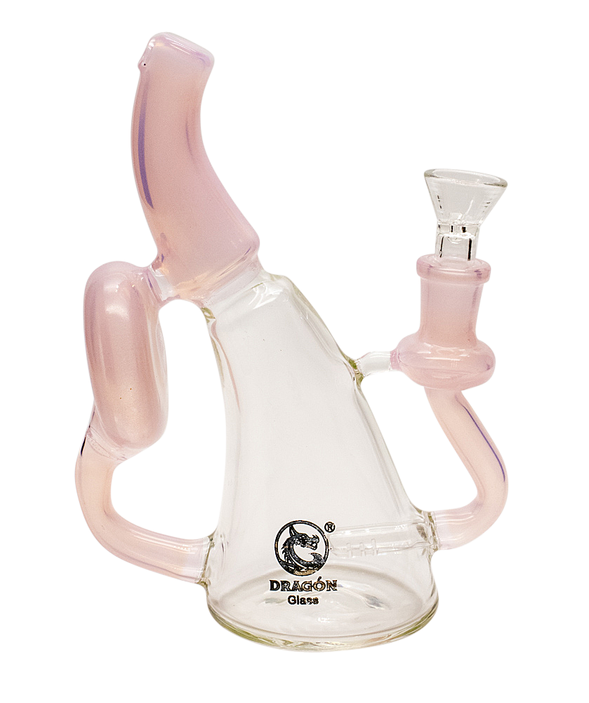 Dragon Glass Pink Pipe Swervy Body Design