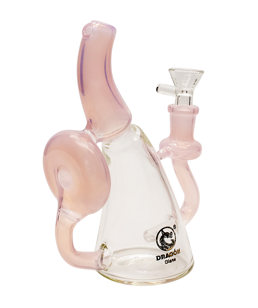 Dragon Glass Pink Pipe Swervy Body Design