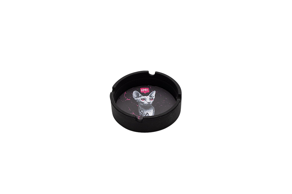 Fish Bones and Kitty Silicone Ashtray - 3 inch