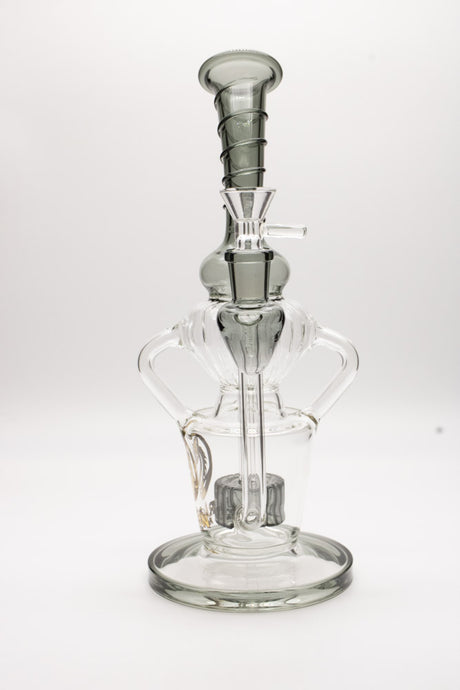 Dragon Platinum Glass Water Pipe - Premium Smoking Piece