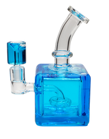 7.5 inch GoG Colorful Fluid Filled Cube Water Pipe