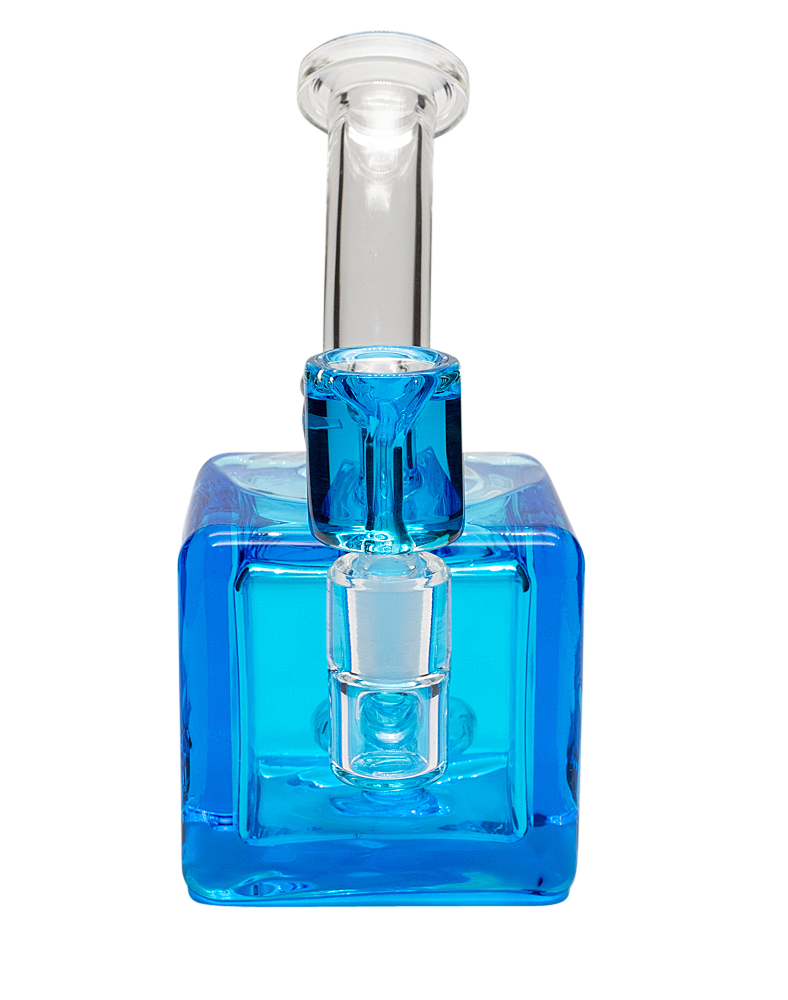 7.5 inch GoG Colorful Fluid Filled Cube Water Pipe