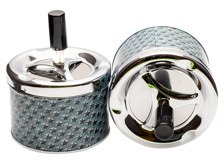 Spinning Push Down Ash Tray - Very Retro