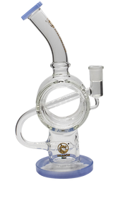 Dragon Glass Circular Pipe with Inline Perc