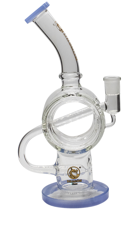 Dragon Glass Circular Pipe with Inline Perc