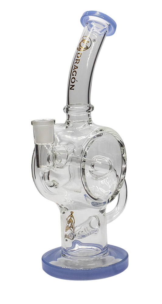 Dragon Glass Circular Pipe with Inline Perc